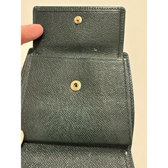 Louis Vuitton Dark Green Taiga Leather Bi-fold Wallet Certificate of Auth. - Picture 10 of 15